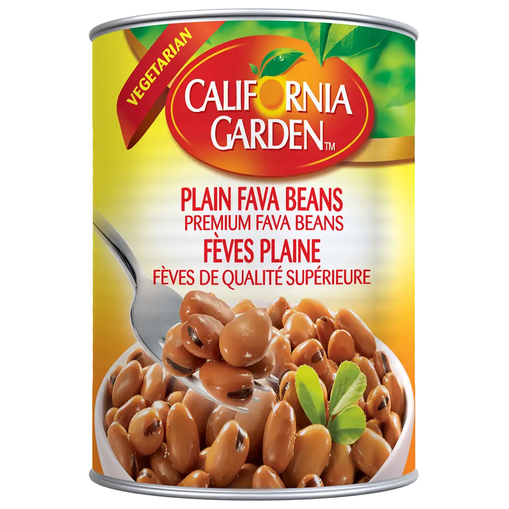 California Garden Fava Beans Plain فول مدمس سادة