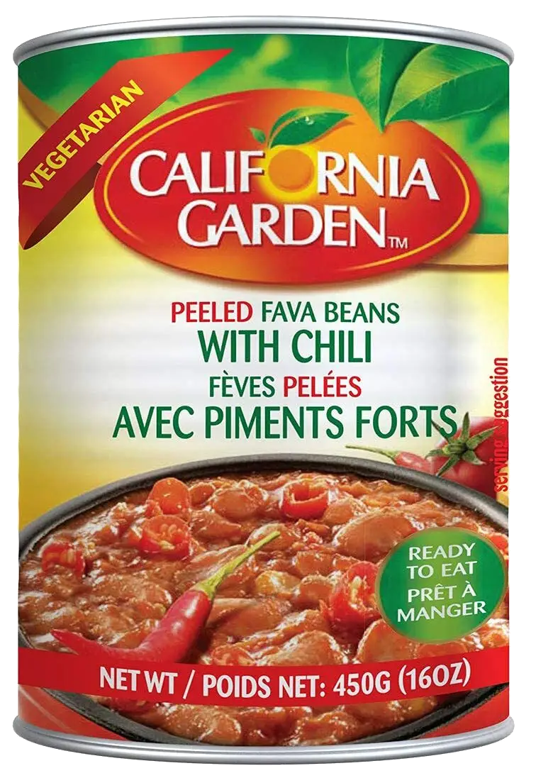 Peeled Fava Beans With Chili فول مقشور بالفلفل الحار
