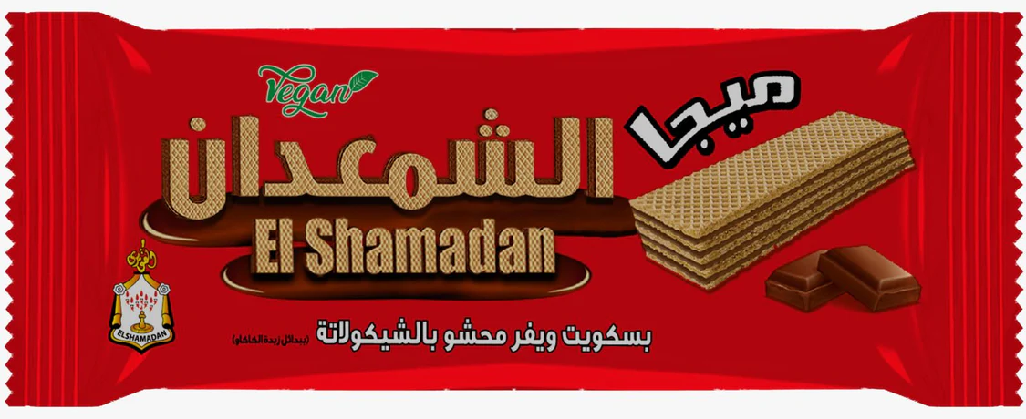 El Shamadan Mega Chocolate Filled Wafer Biscuit (6 Pcs)