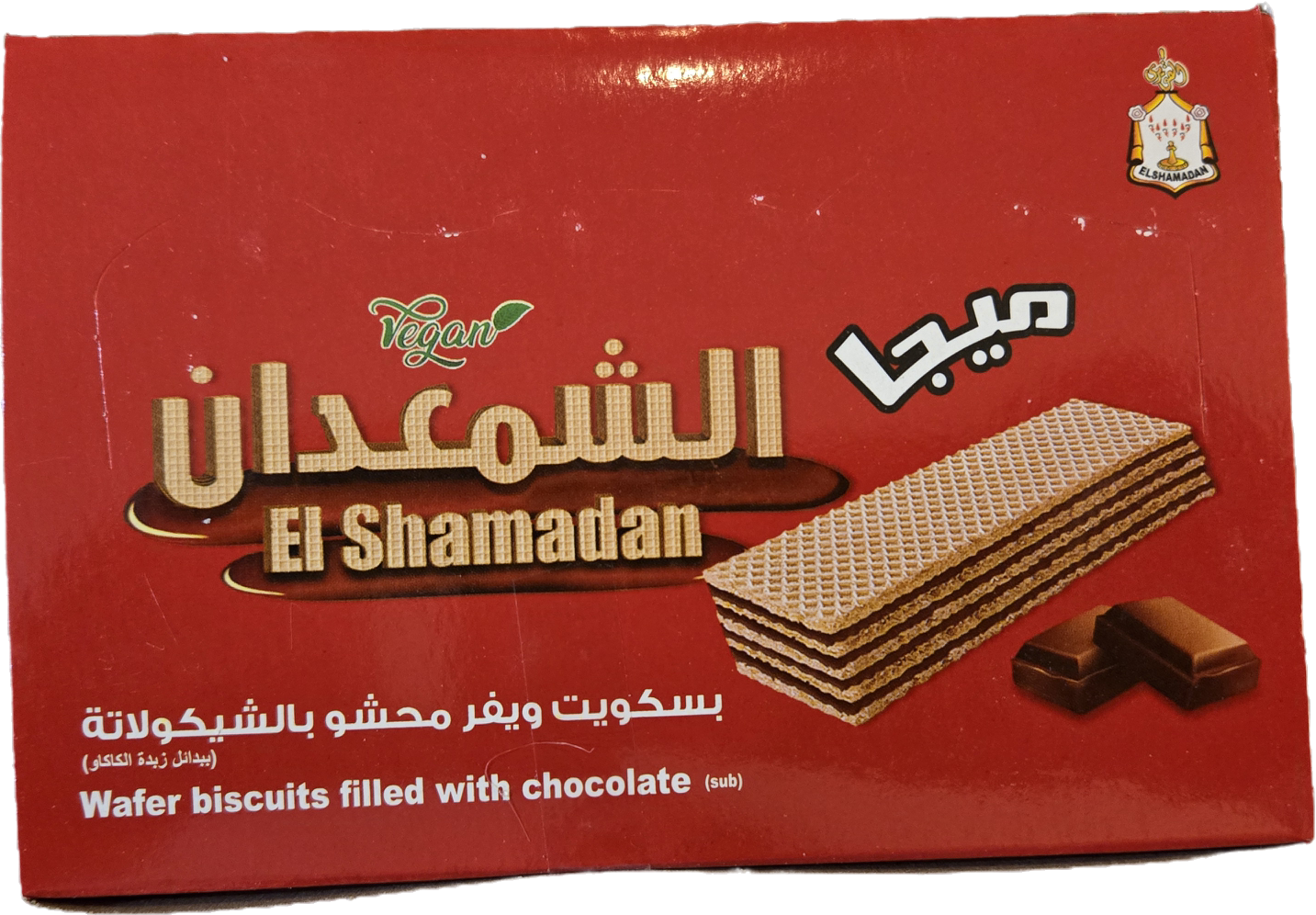 El Shamadan Mega Chocolate Filled Wafer Biscuit (6 Pcs) - Image 3