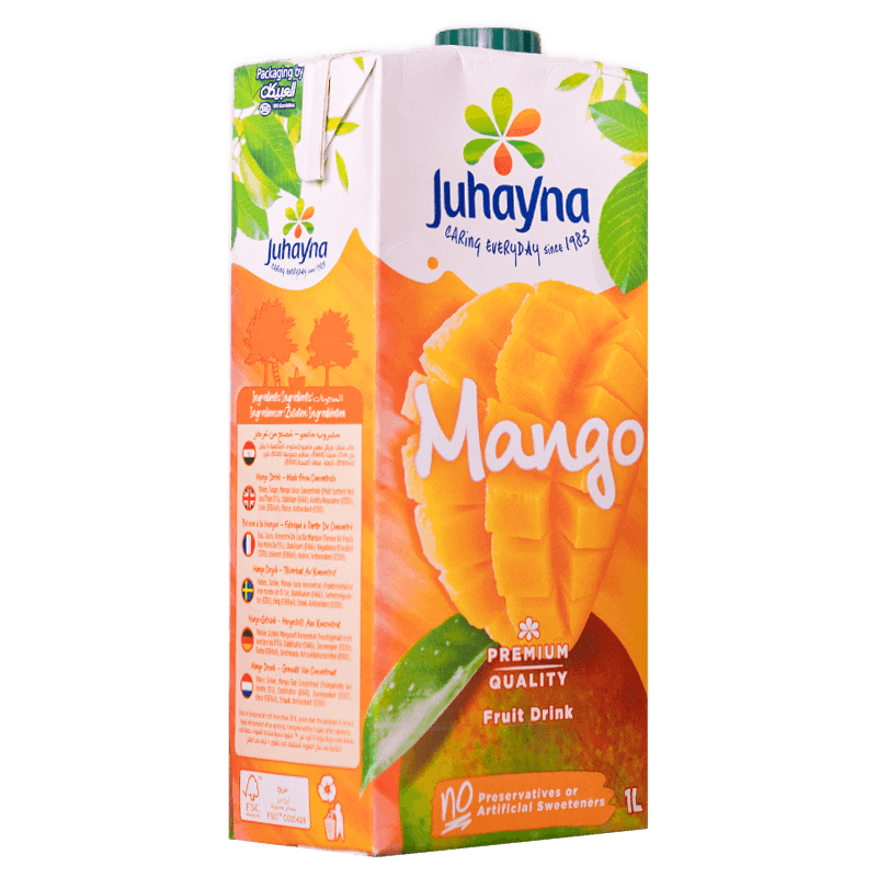 Juhayna Mango Juice 1L عصير مانجو جهينه - Image 2