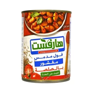 Peeled Fava Beans with Tomato Sauce فول مدمس بالصلصة